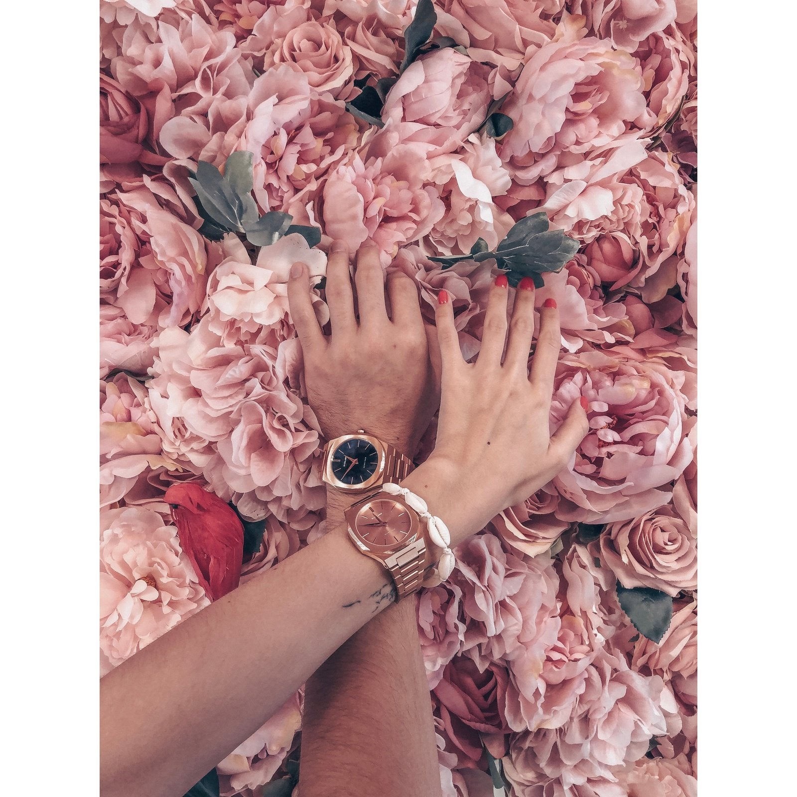 Men's Ultra Thin Bracelet Rose Gold Watch S-A-UTB03 D1 Milano