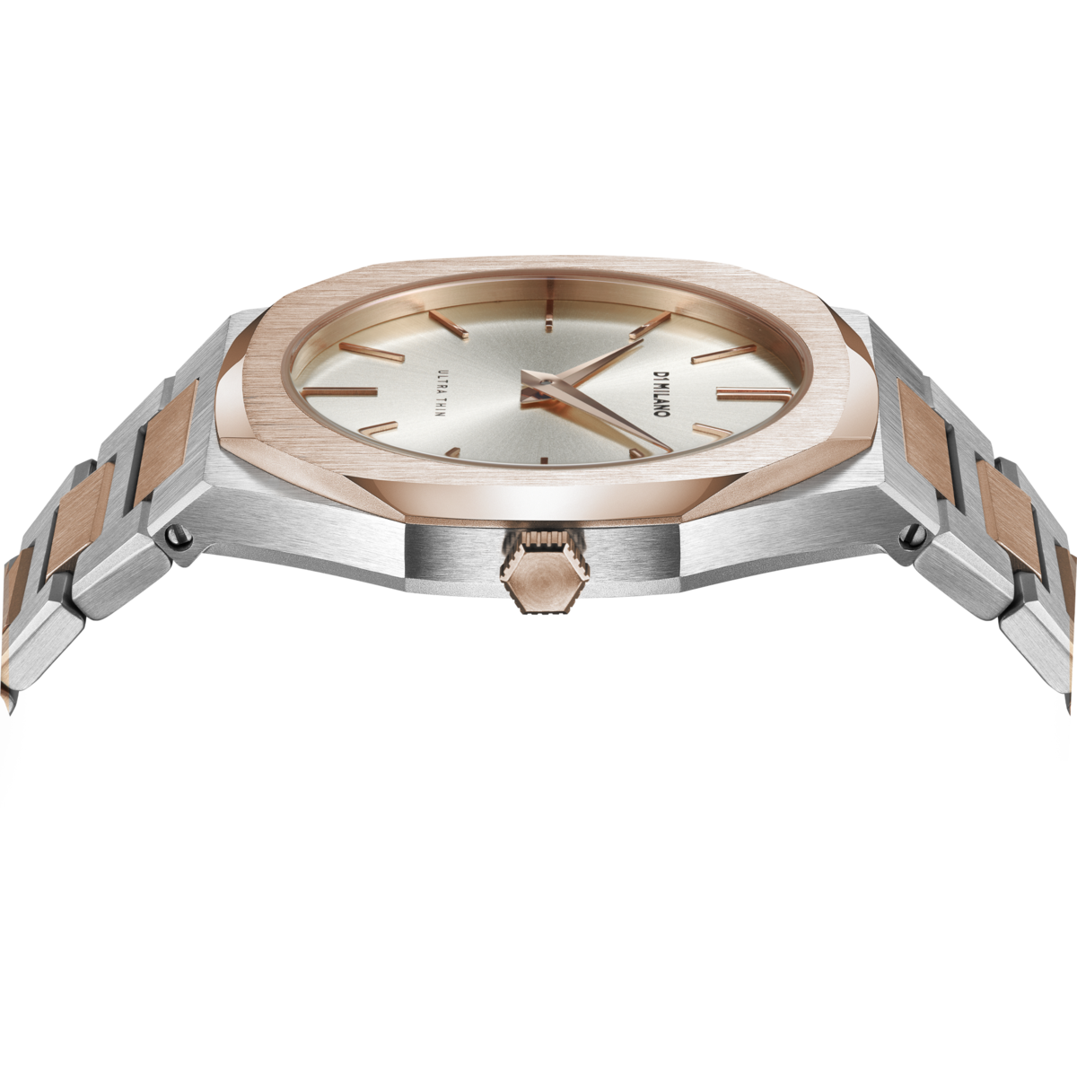 Ladies Ultra Thin Bracelet Two-Tone Watch D1-UTBJ01 D1 Milano