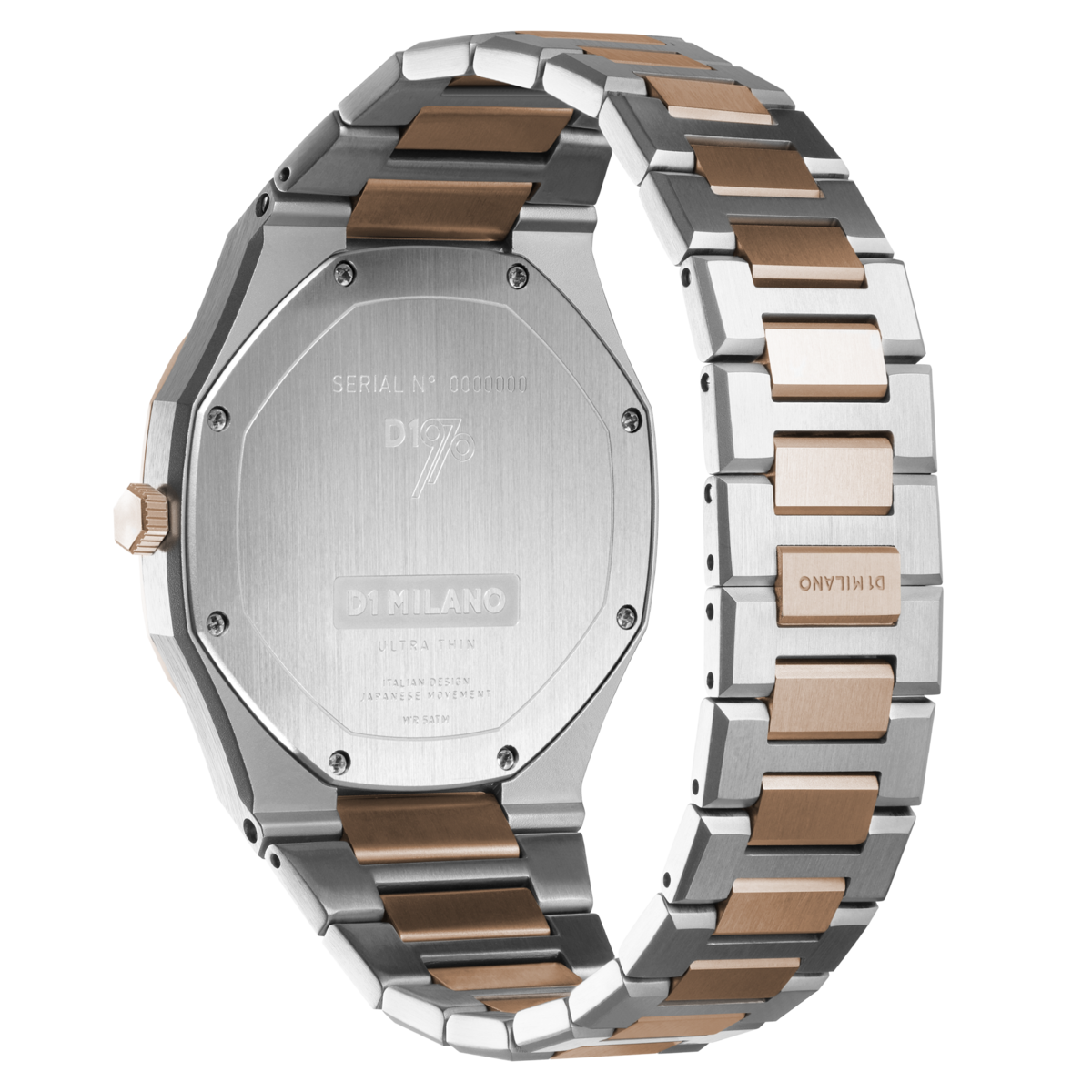 Ladies Ultra Thin Bracelet Two-Tone Watch D1-UTBJ01 D1 Milano