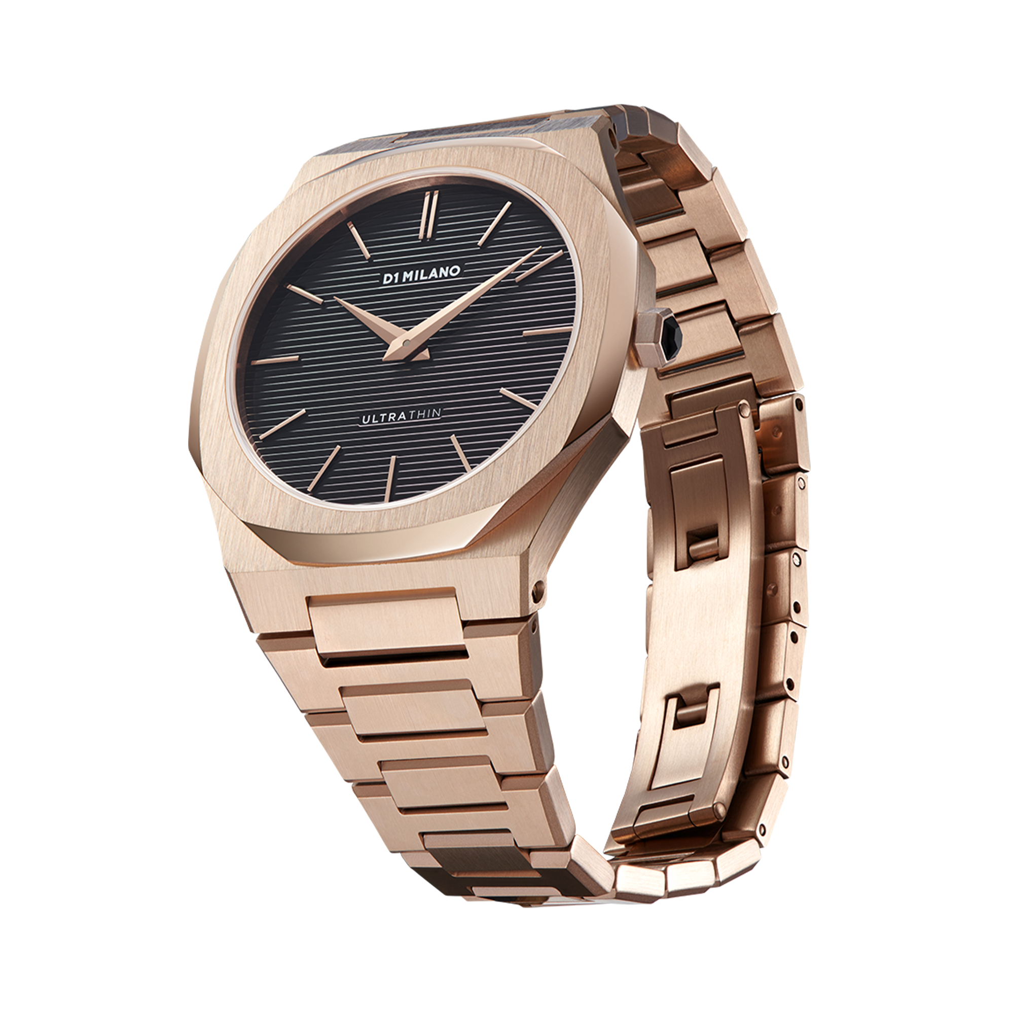Unisex Rose Gold Ultra Thin Bracelet 40 mm D1-UTBJ16 D1 Milano