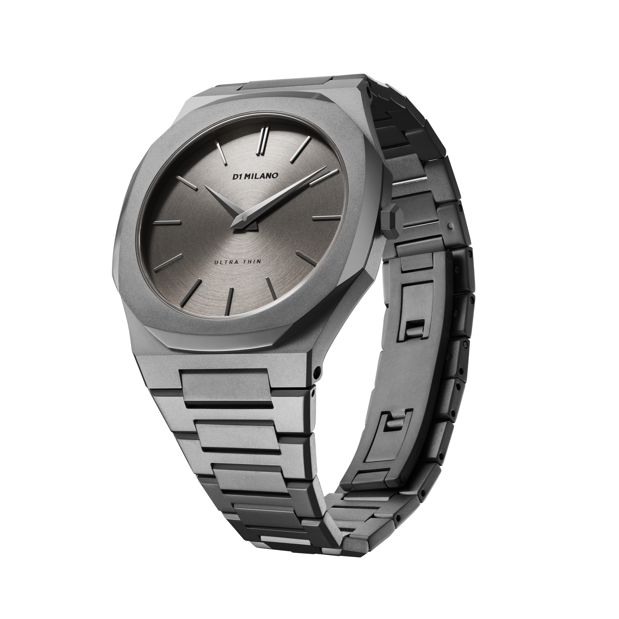 Unisex Antracite Ultra Thin Bracelet 40 mm Watch D1-UTBJ22 D1 Milano