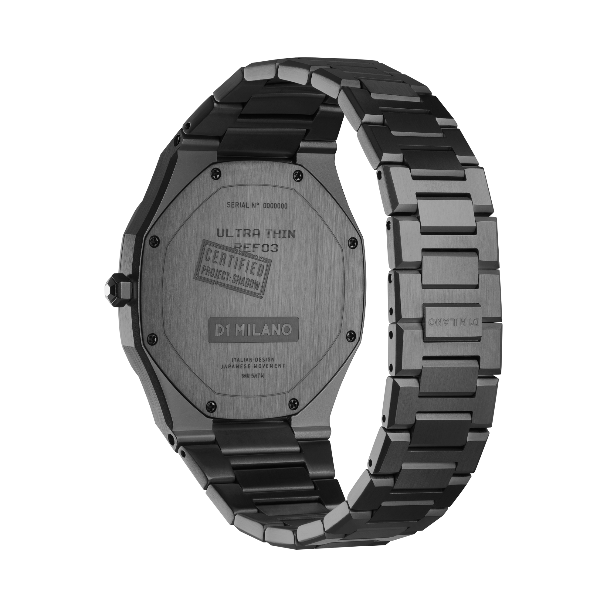 Unisex Shadow Ultra Thin Watch D1-UTBJSH D1 Milano