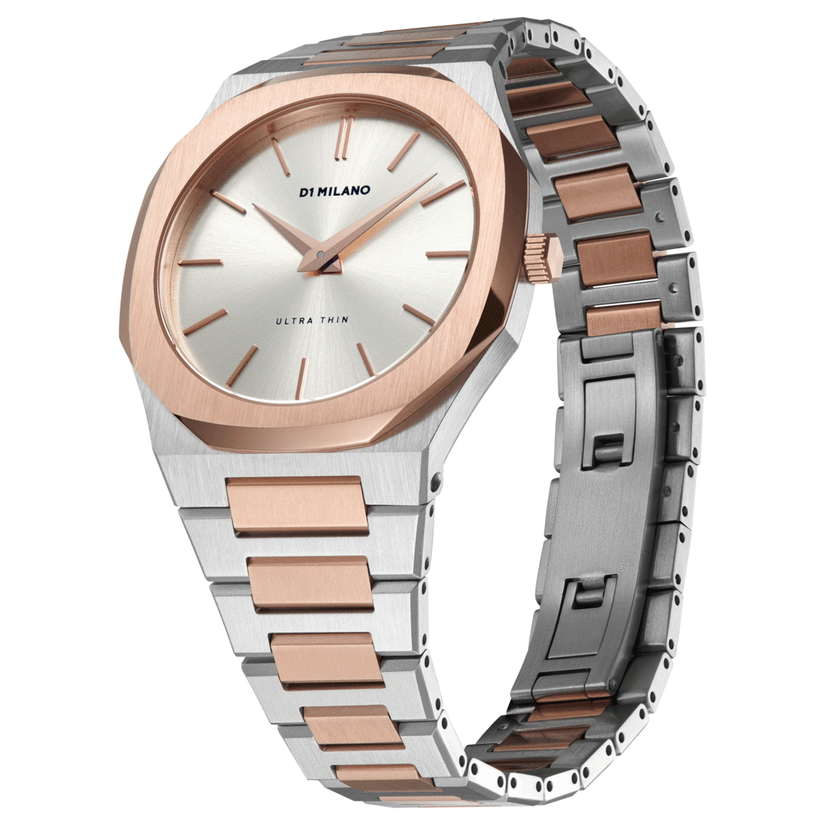 Ladies Ultra Thin Bracelet Two-Tone Watch D1-UTBJ01 D1 Milano
