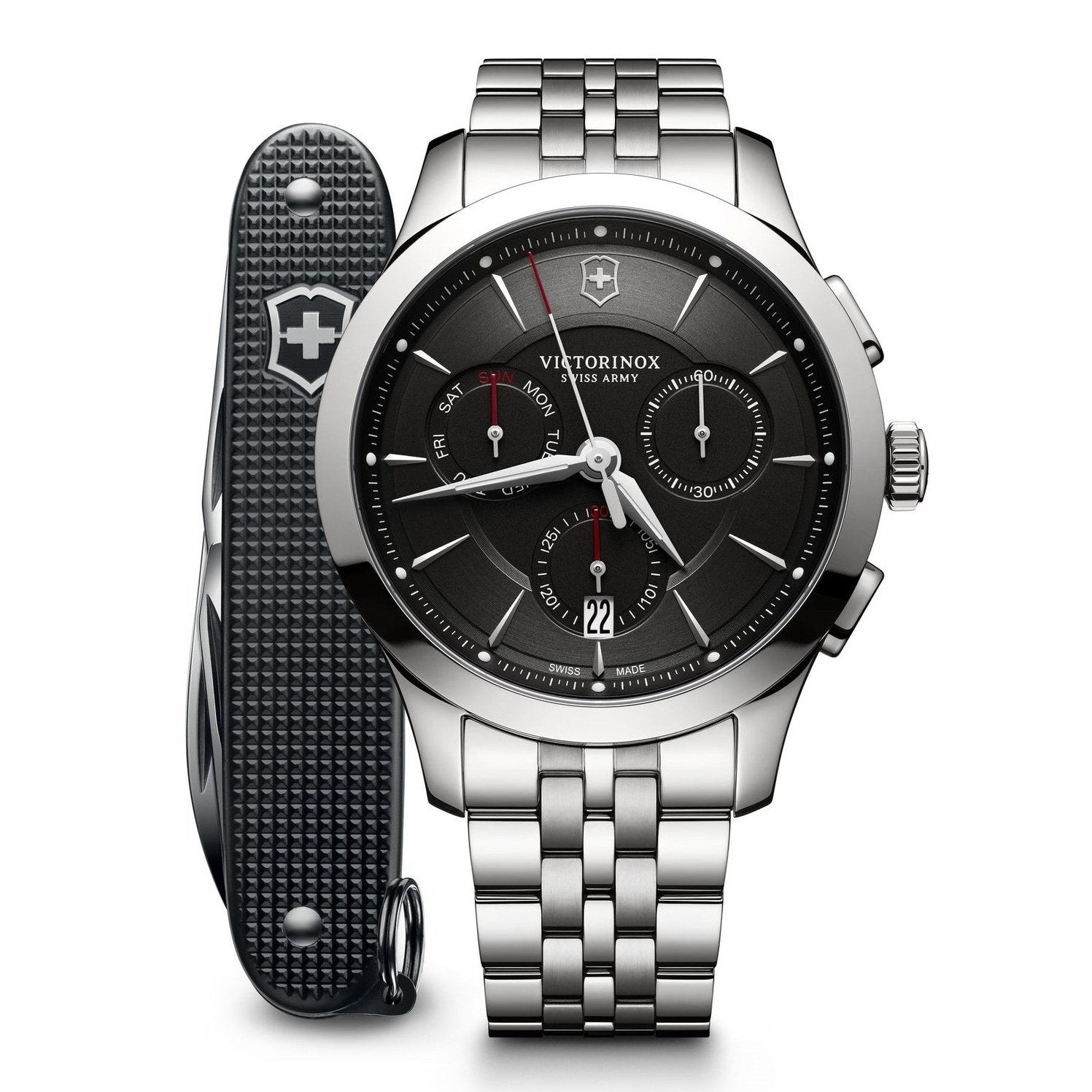 Men's Alliance Chronograph Watch Set 241745.1 Victorinox Swiss Army