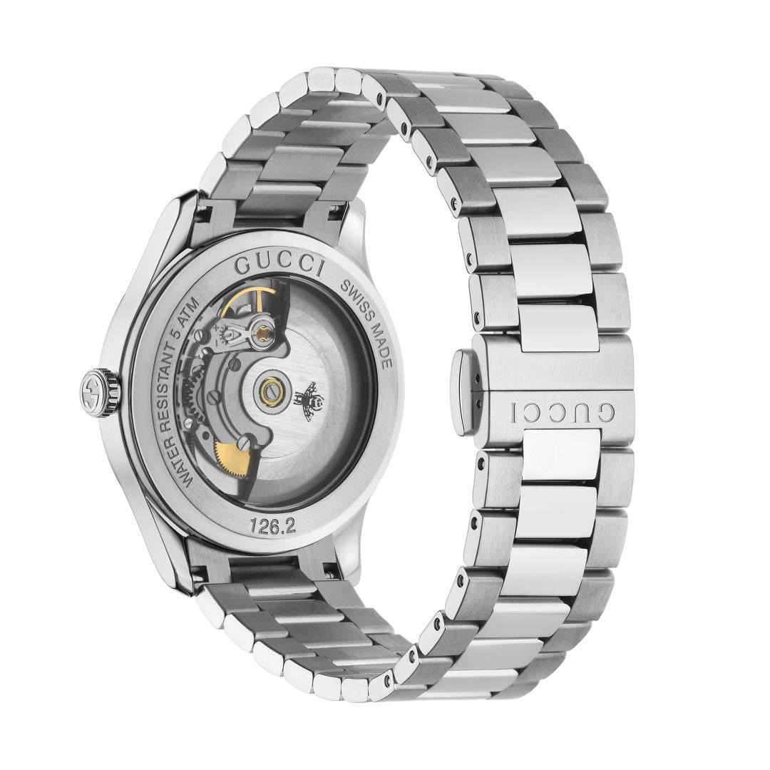Men's G-Timeless Signature Bee Automatic Watch YA126283 Gucci