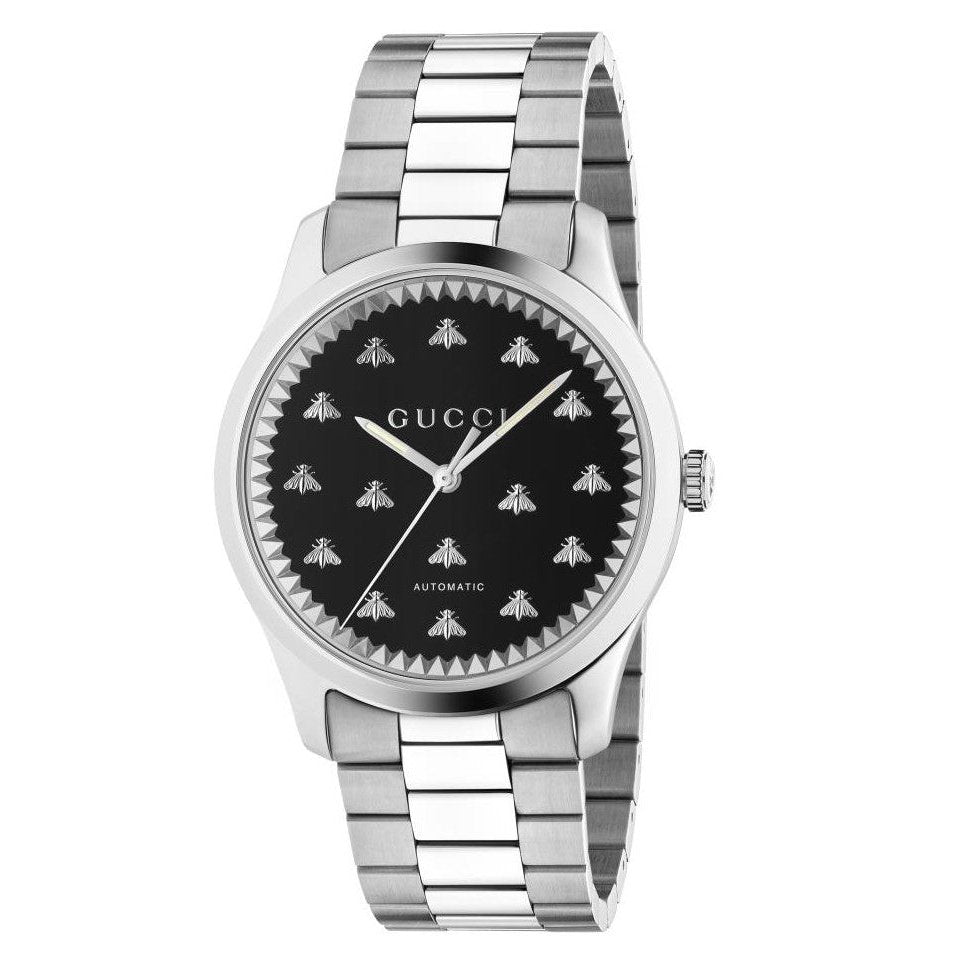Men's G-Timeless Signature Bee Automatic Watch YA126283 Gucci