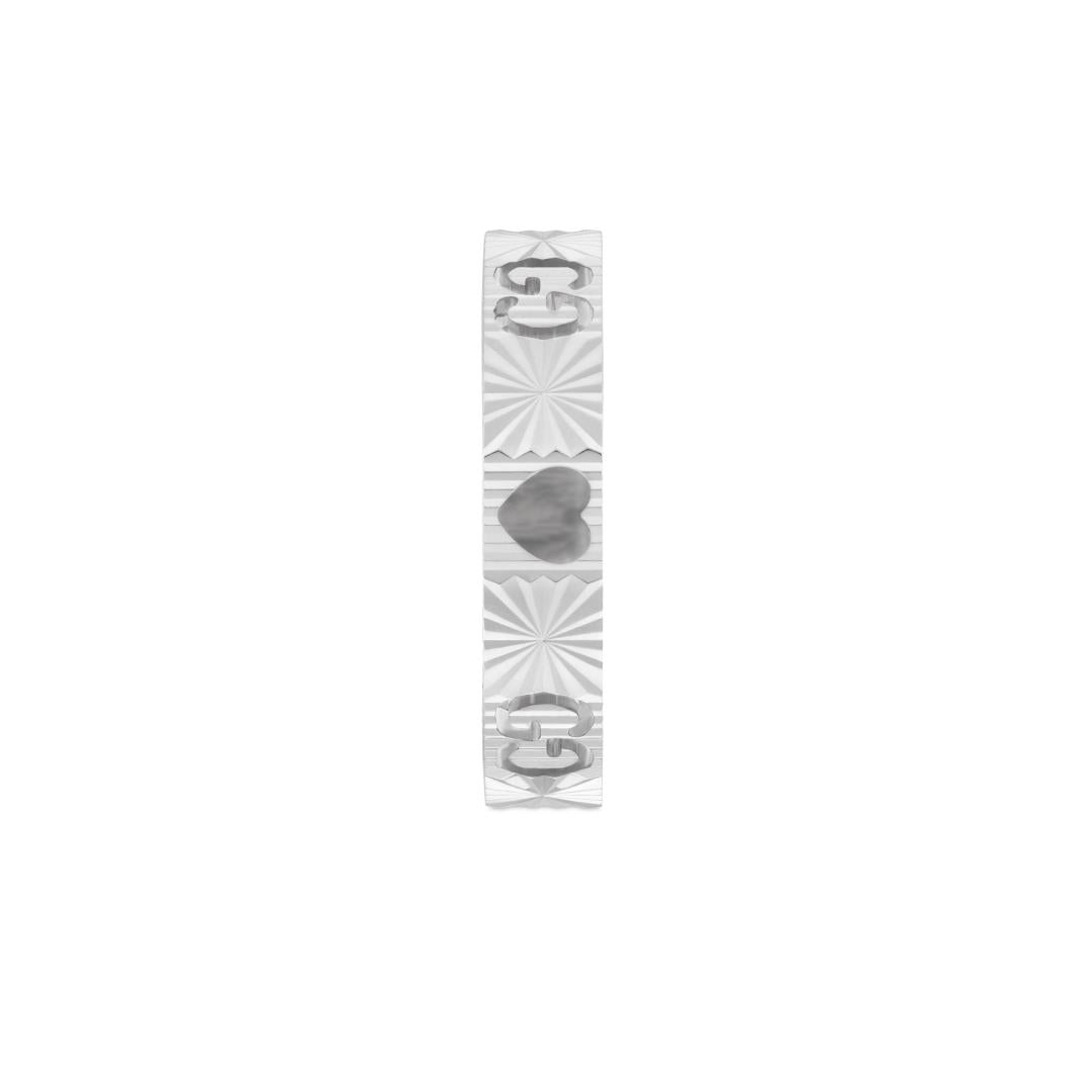 Icon Ring in 18kt White Gold YBC729458001 Gucci Jewelry