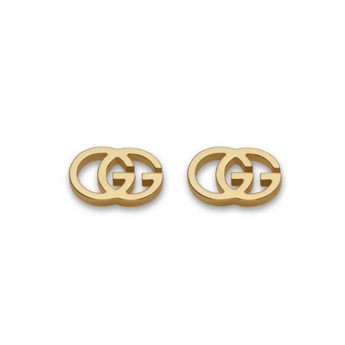 Gucci Gg Running 18Ct Gold Logo Earrings YBD094074002 Gucci Jewelry