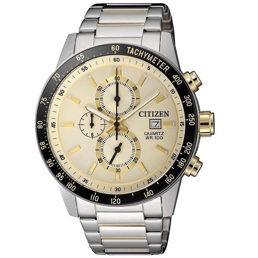 Men's Chronograph Tachymeter Quartz Watch AN3604-58A Citizen