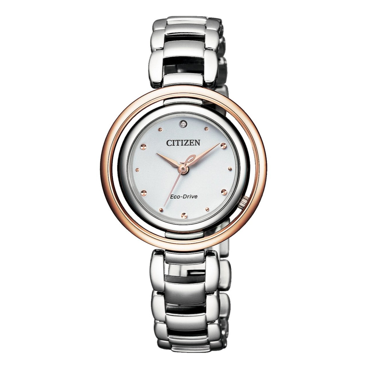 Ladies Eco-Drive Diamond Watch EM0668-83A Citizen