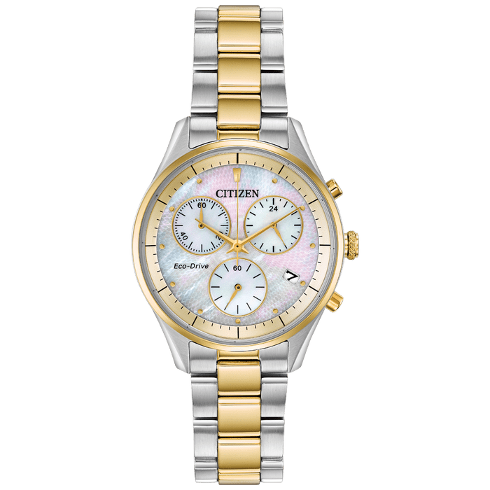 Ladies Silhouette Chronograph Watch FB1444-56D Citizen