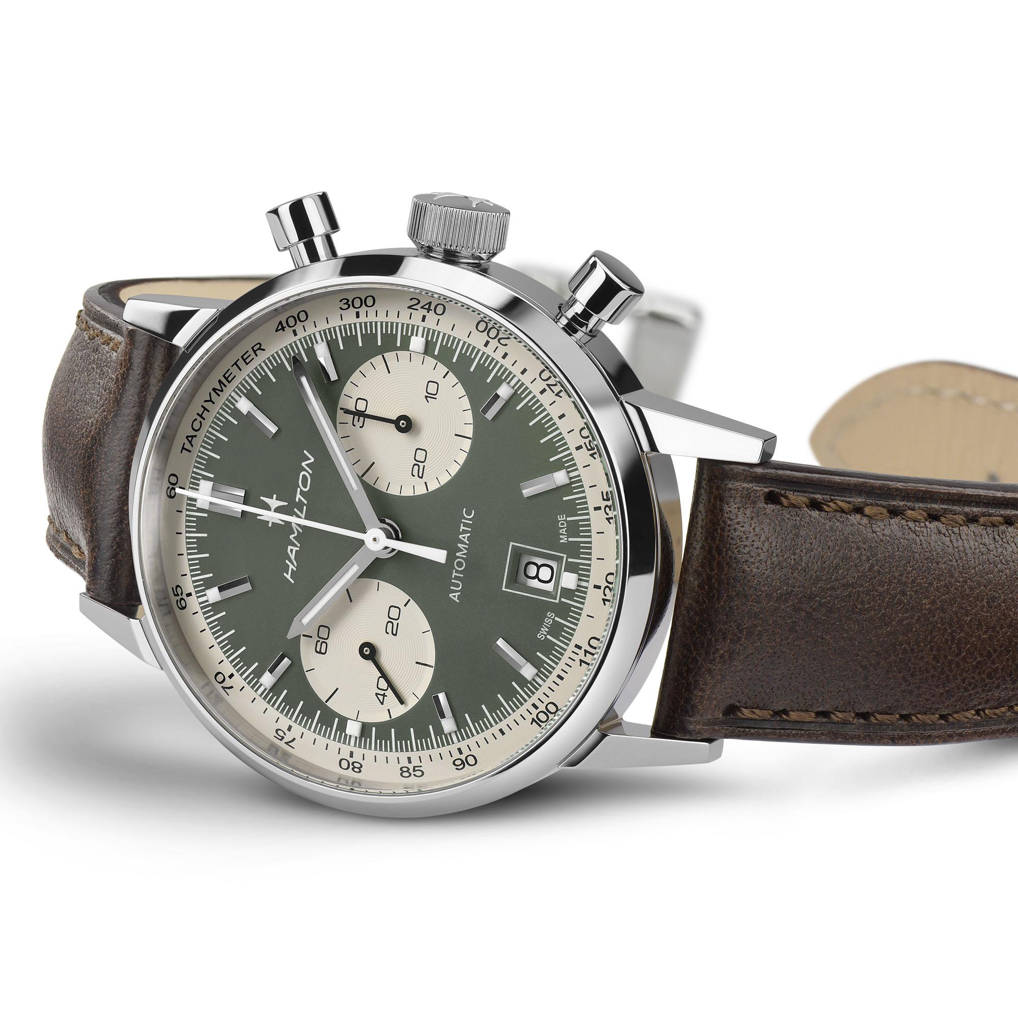 Men's Intra-Matic Auto Chrono 40mm Watch H38416560 Hamilton
