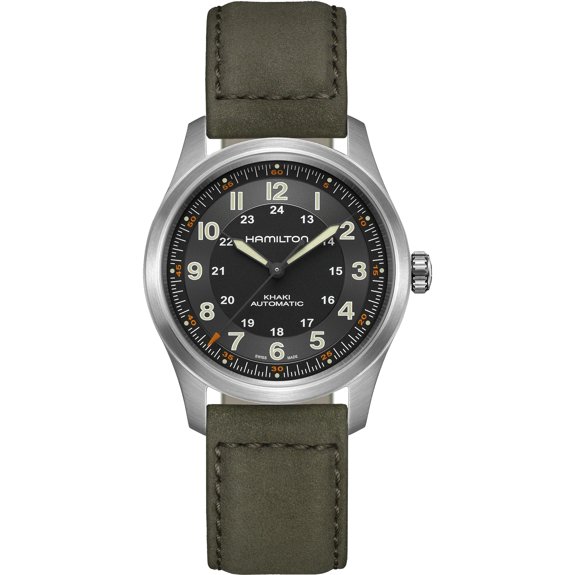 Khaki Field Titanium Auto Watch 38mm H70205830 Hamilton