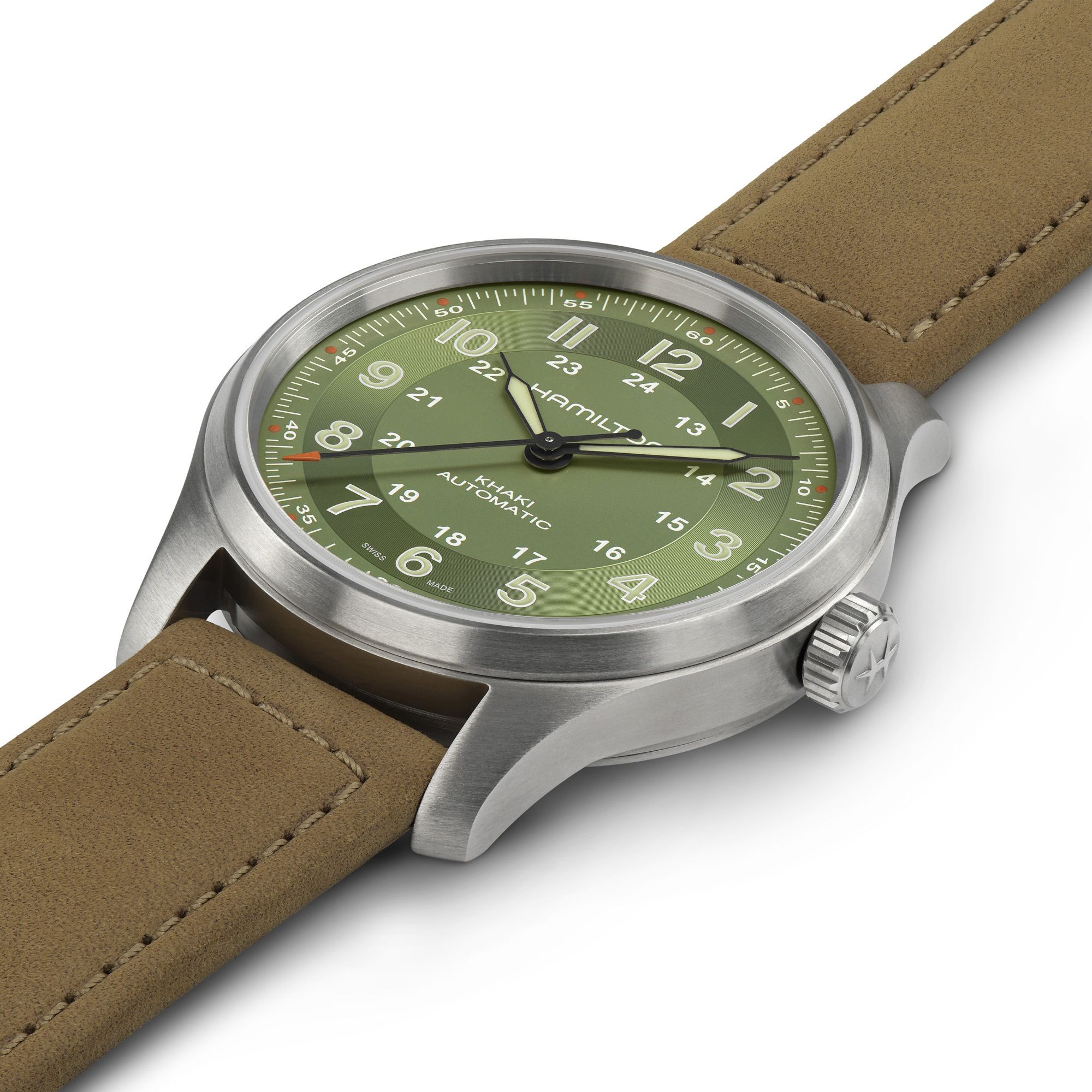Khaki Field Titanium Auto Watch 38mm H70545560 Hamilton