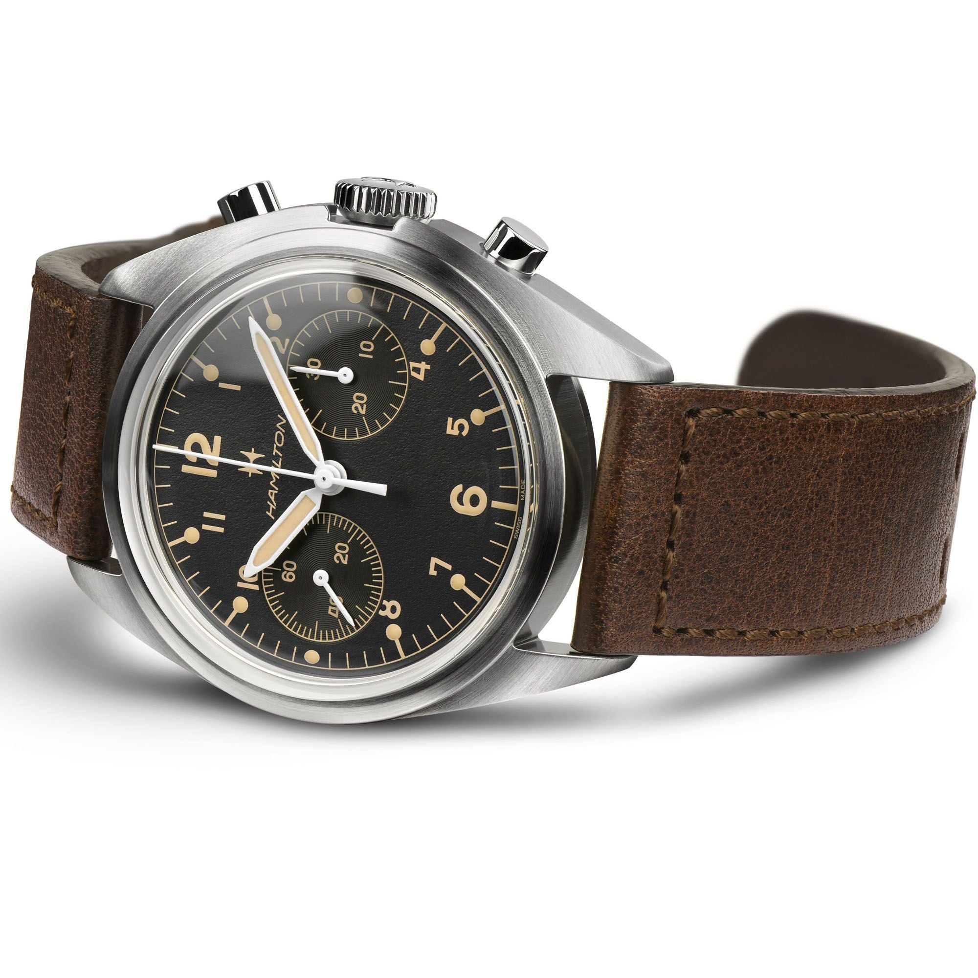 Khaki Aviation Pioneer Mechanical Chrono Hamilton