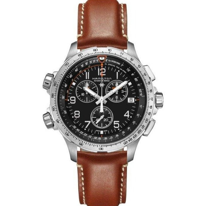 Khaki Aviation X-Wind Gmt Chrono Quartz Hamilton