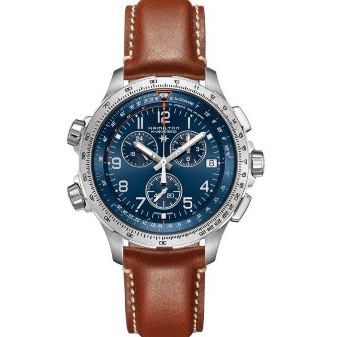 Khaki Aviation X-Wind Gmt Chrono Quartz Hamilton