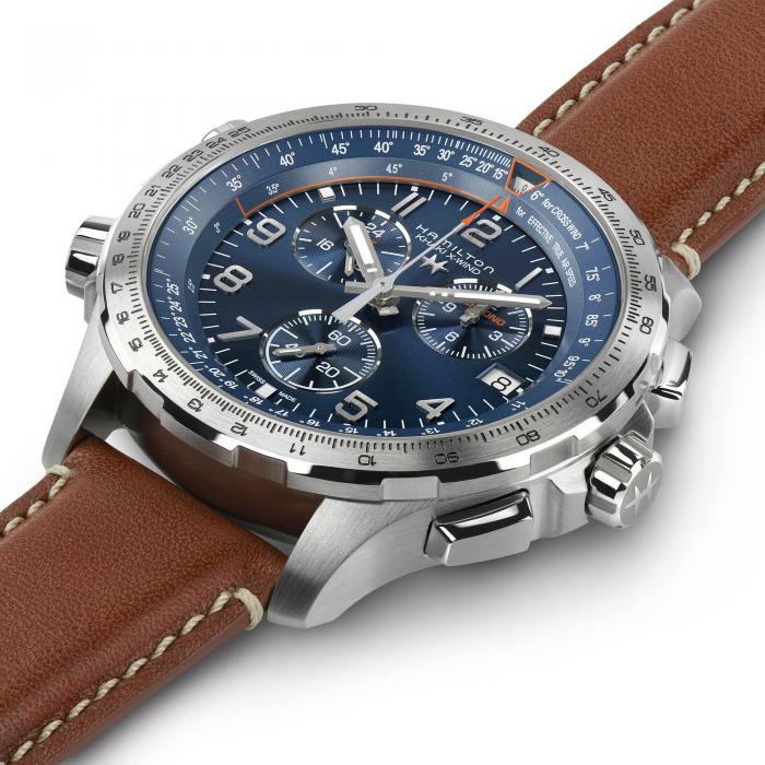 Khaki Aviation X-Wind Gmt Chrono Quartz Hamilton