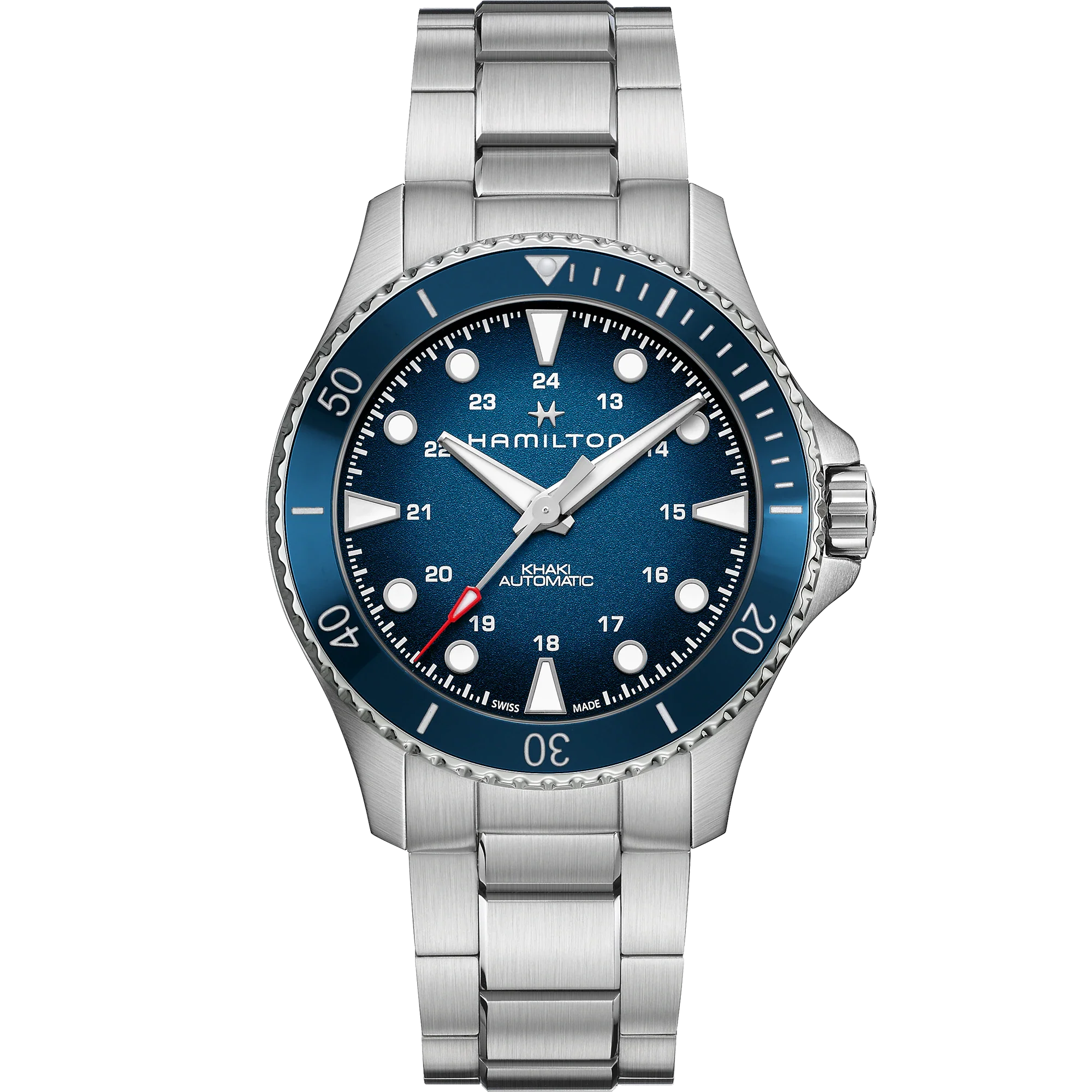 Men's Khaki Navy Scuba Auto Watch H82505140 Hamilton