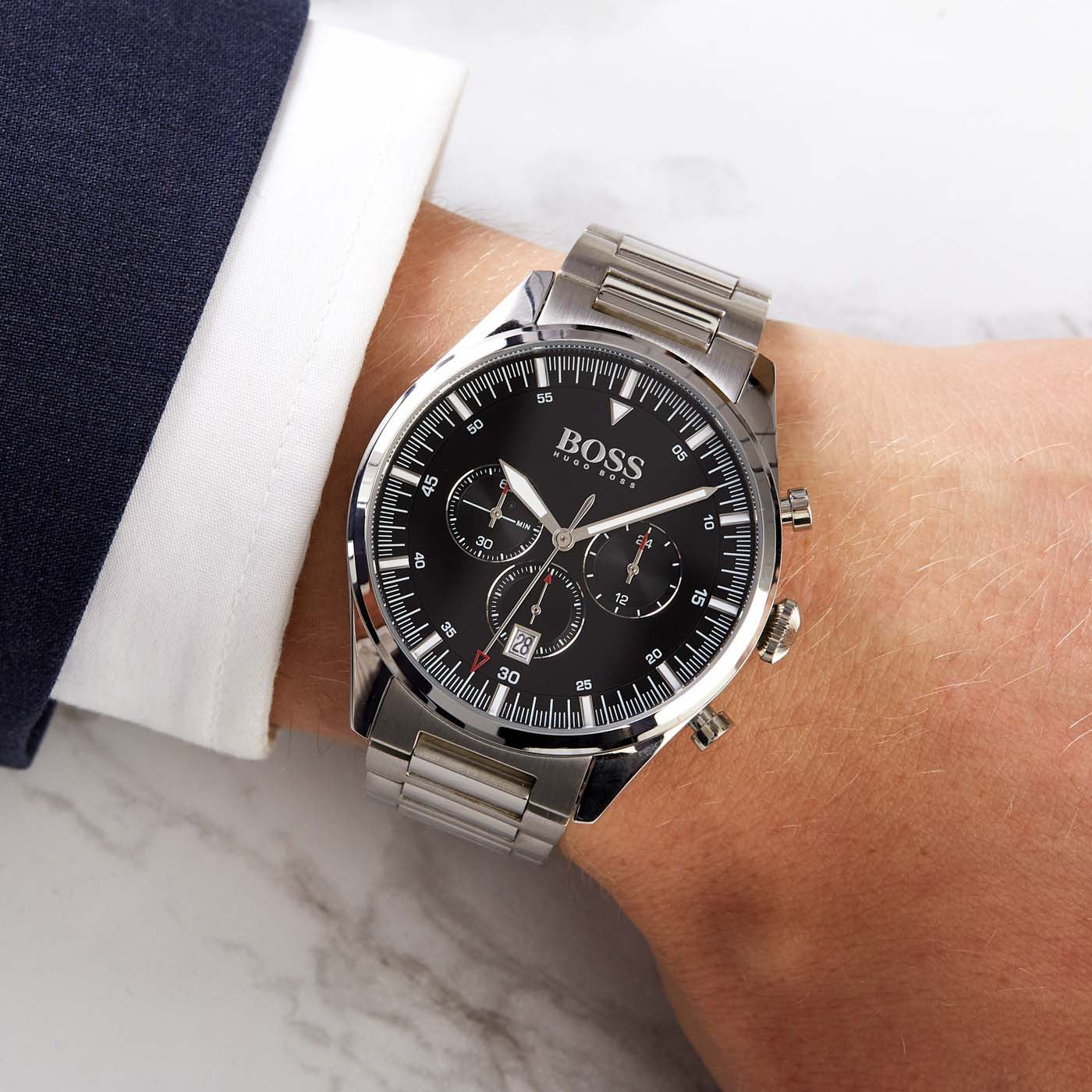 Men's Black Pioneer Watch 1513712 Hugo Boss