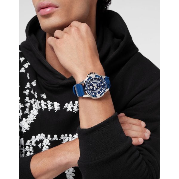 Men's $kull Carbon Fiber Watch 44mm PWAAA1722 Philip Plein