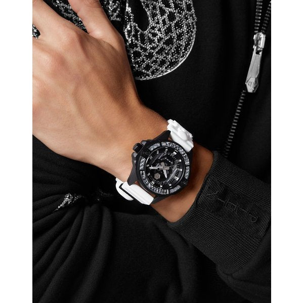 Men's $kull Carbon Fiber Watch 44mm PWAAA1822 Philip Plein