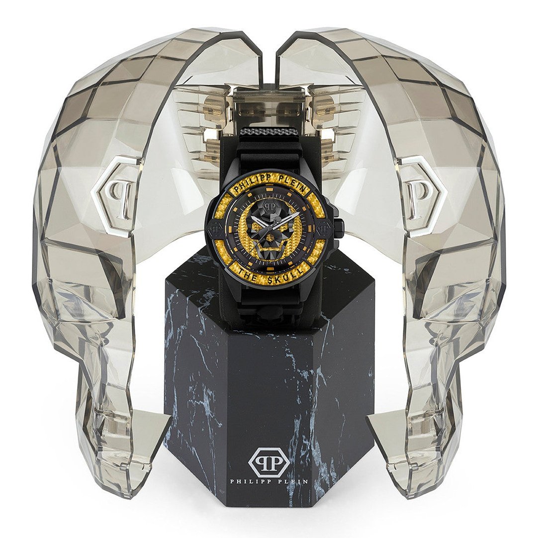 Men's $kull Carbon Fiber Watch 44mm PWAAA1922 Philip Plein