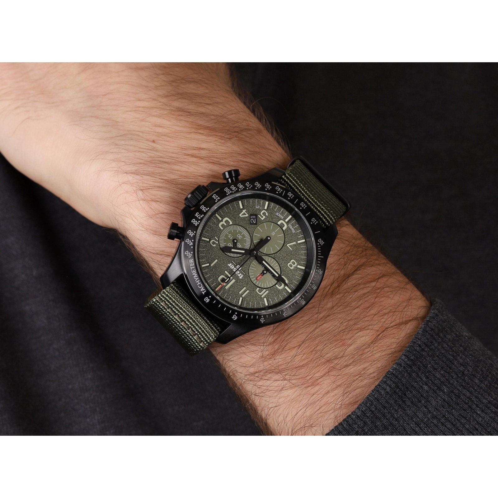 Men's P67 Officer Pro Chronograph Green 109463 Traser