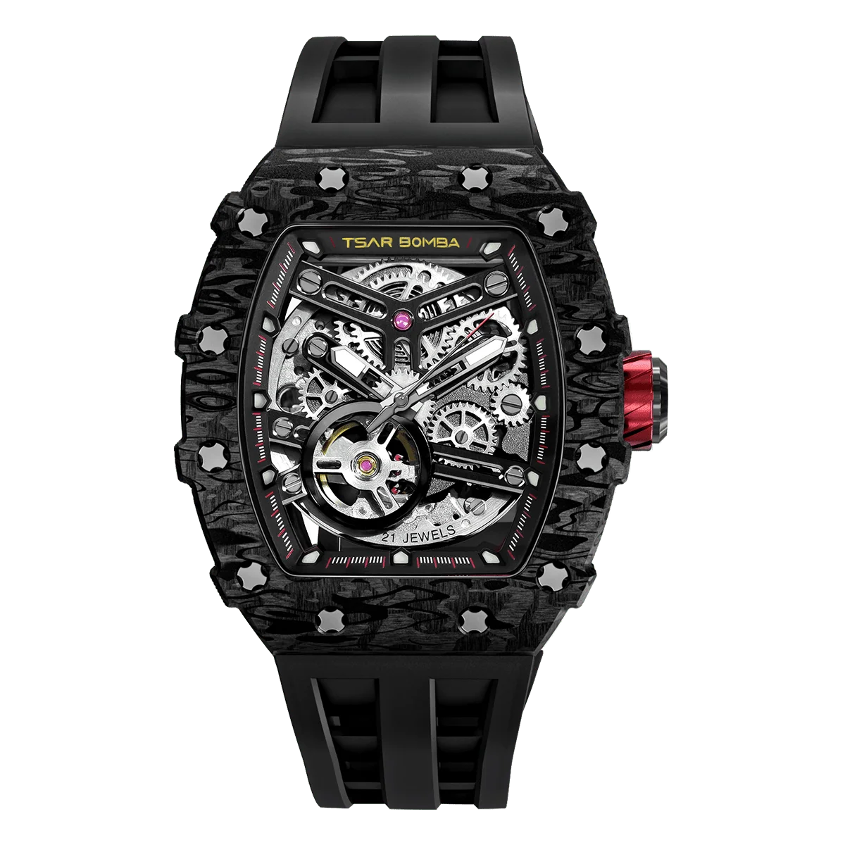 Men's Elemental Carbon Fiber Automatic Watch (TB8208CF-38)
