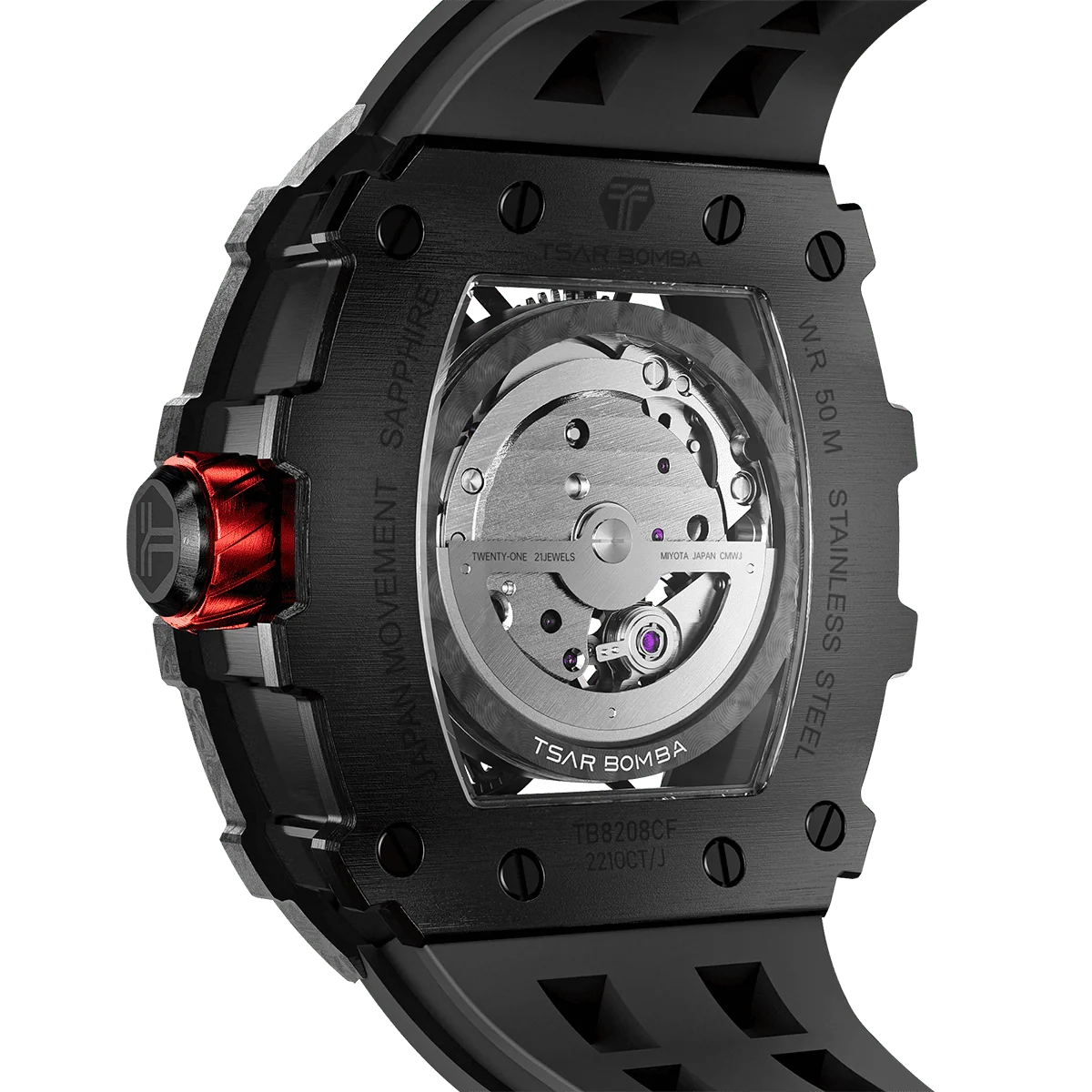 Men's Elemental Carbon Fiber Automatic Watch (TB8208CF-38)