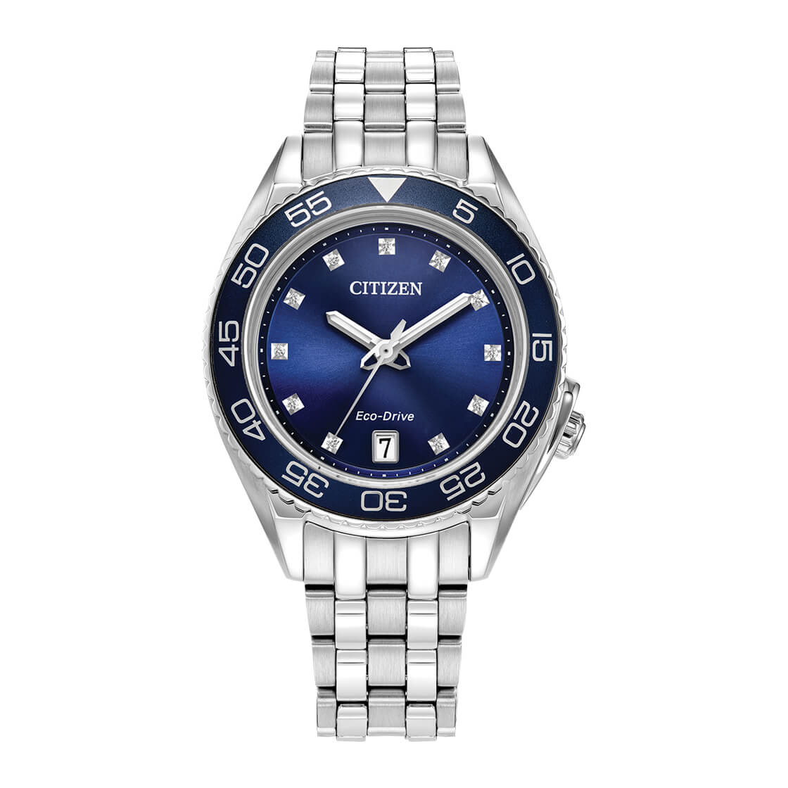 Ladies Carson Blue Eco-Drive Watch FE6160-57L Citizen