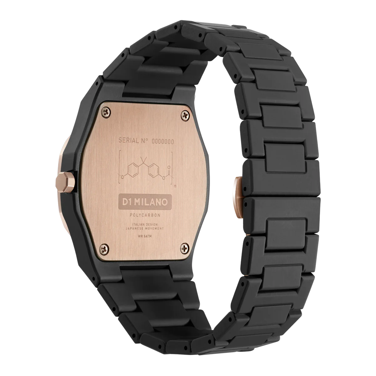 Unisex Black Enamel Watch (D1-PCBJ35)
