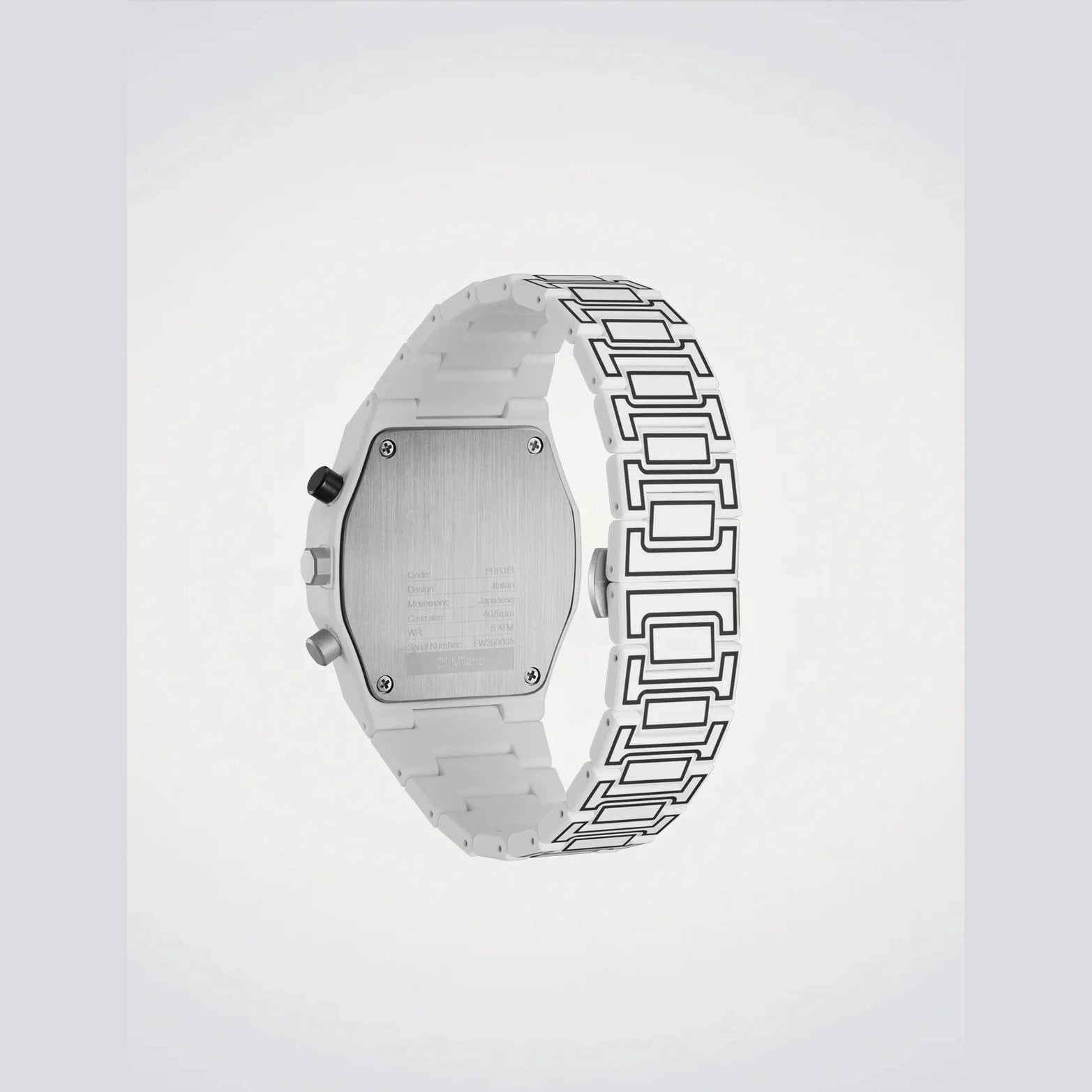 Men's White Sketch Watch (D1-PHBJ13)