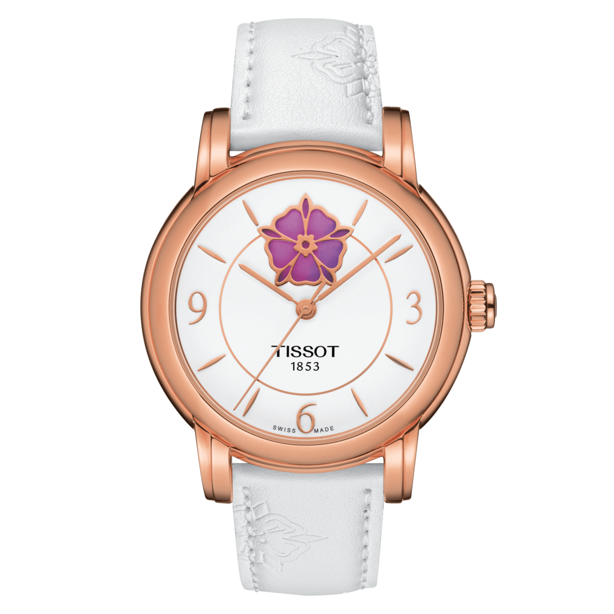 Ladies Lady Heart Flower Powermatic 80 Watch (T0502073701705).