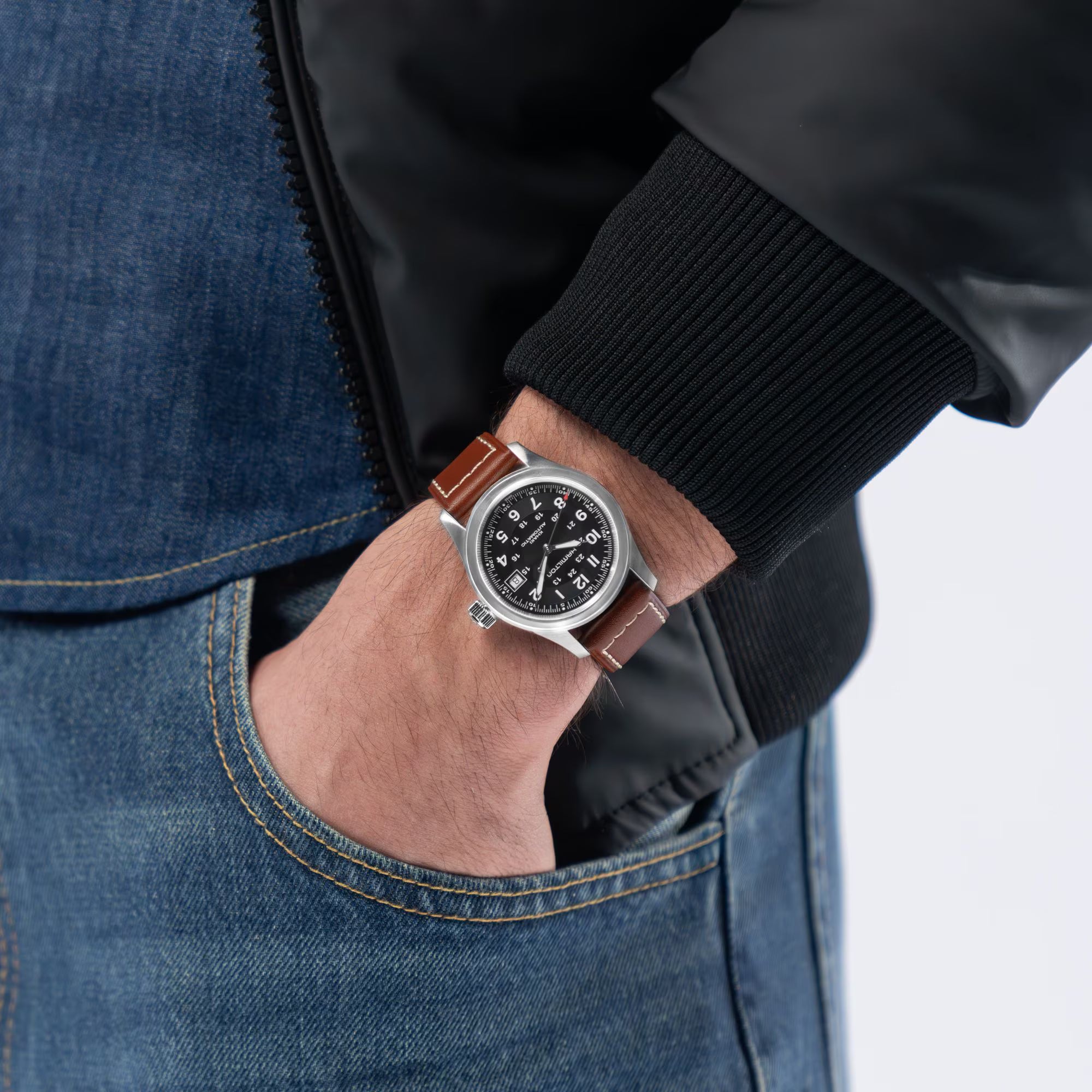 Men's Khaki Field Watch (H70455533)