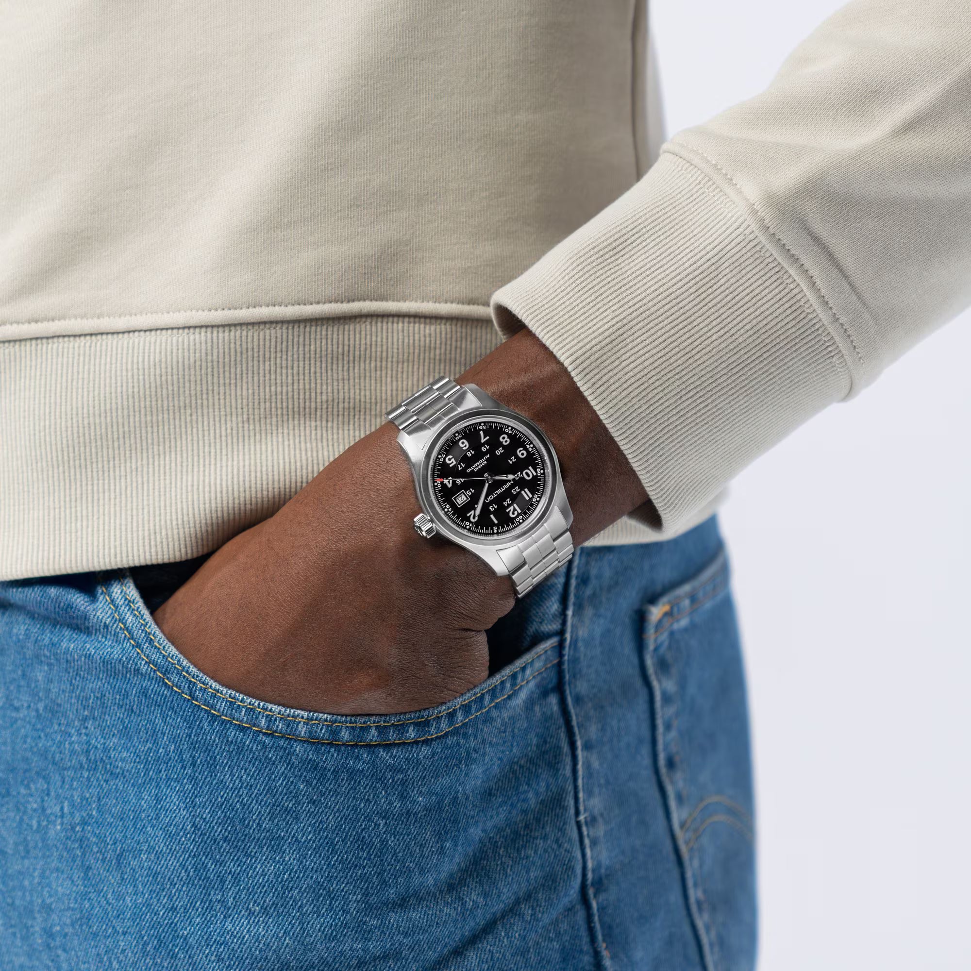 Men's Khaki Field Watch (H70515137)