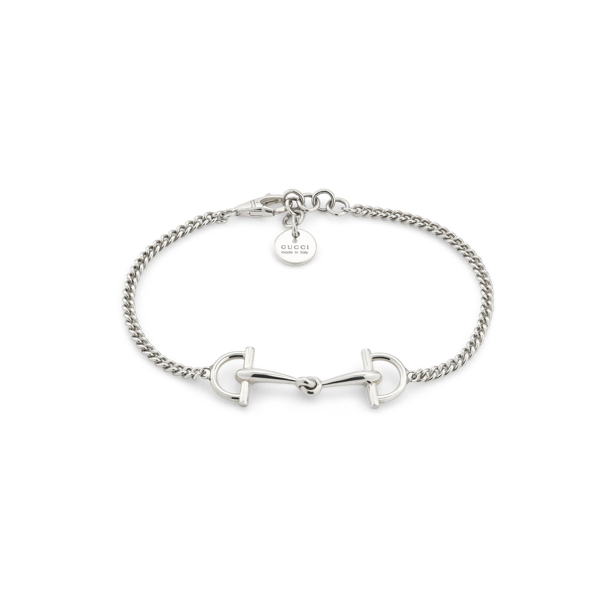 Gucci Staffa Sterling Silver Chain Bracelet (YBA875963001)