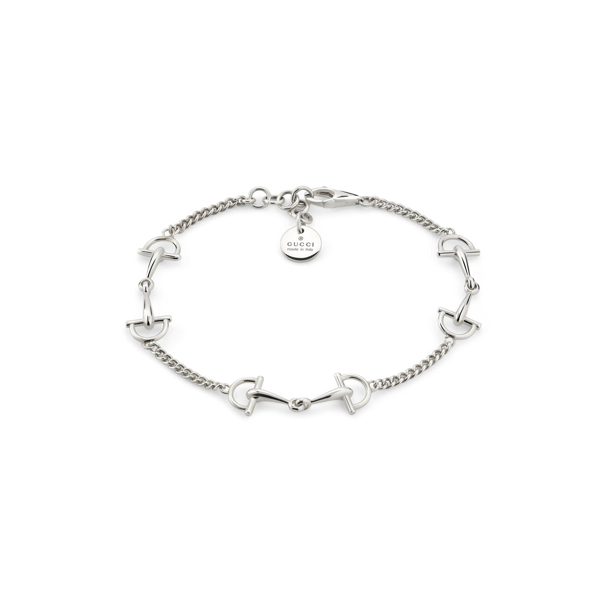 Gucci Staffa Sterling Silver Chain Bracelet (YBA875974001)