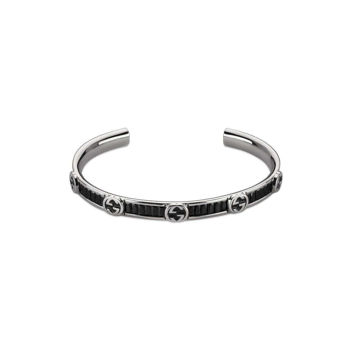 Gucci Interlocking Crystal Bangle Bracelet (YBA876231001)