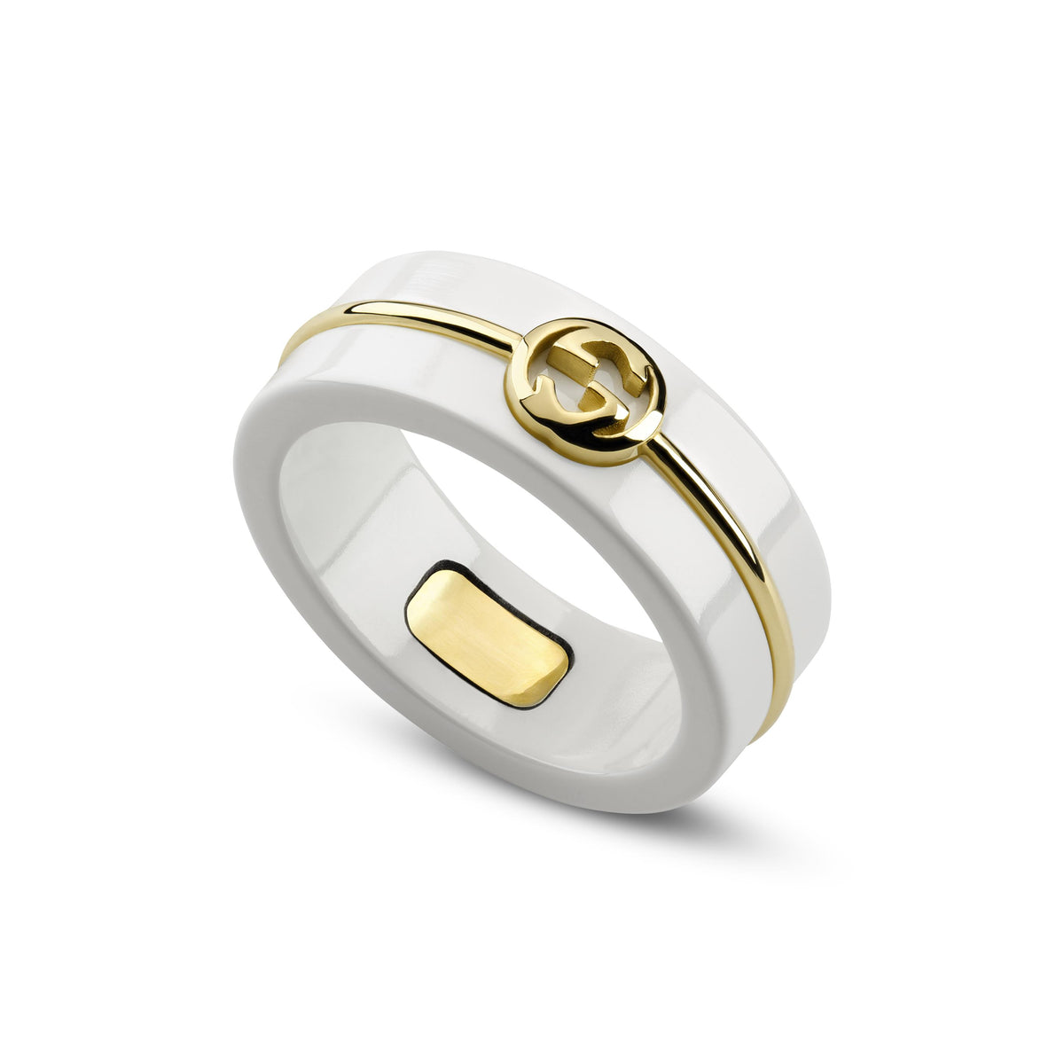 Gucci Interlocking Zirconia Ring (YBCA002P9001)