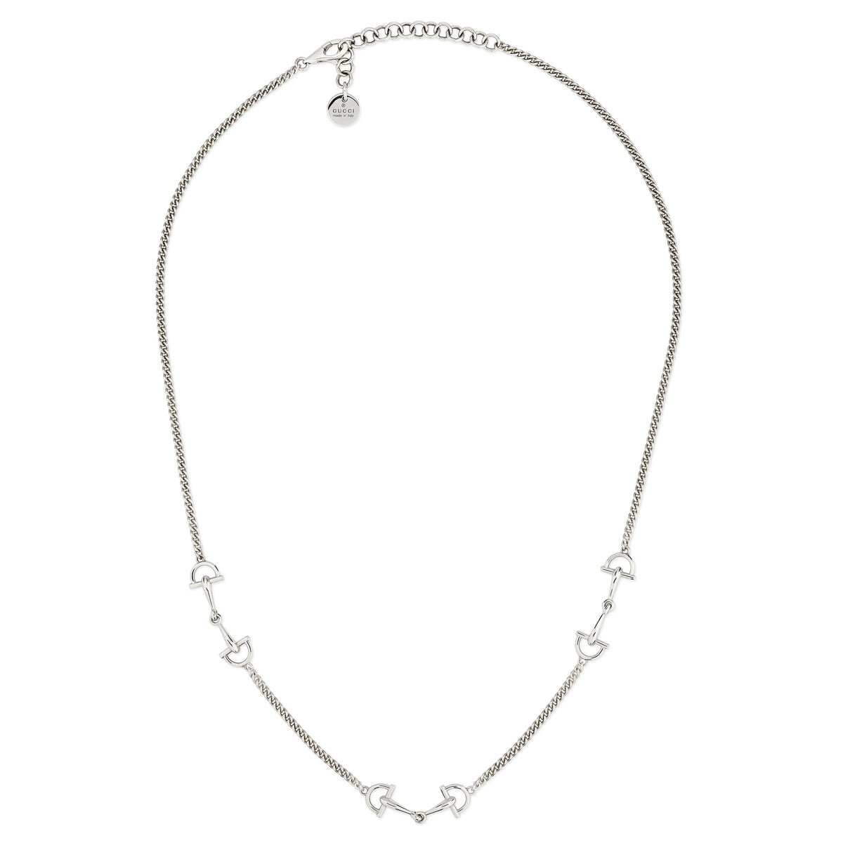 Gucci Staffa Sterling Silver Necklace (YBB875895001)