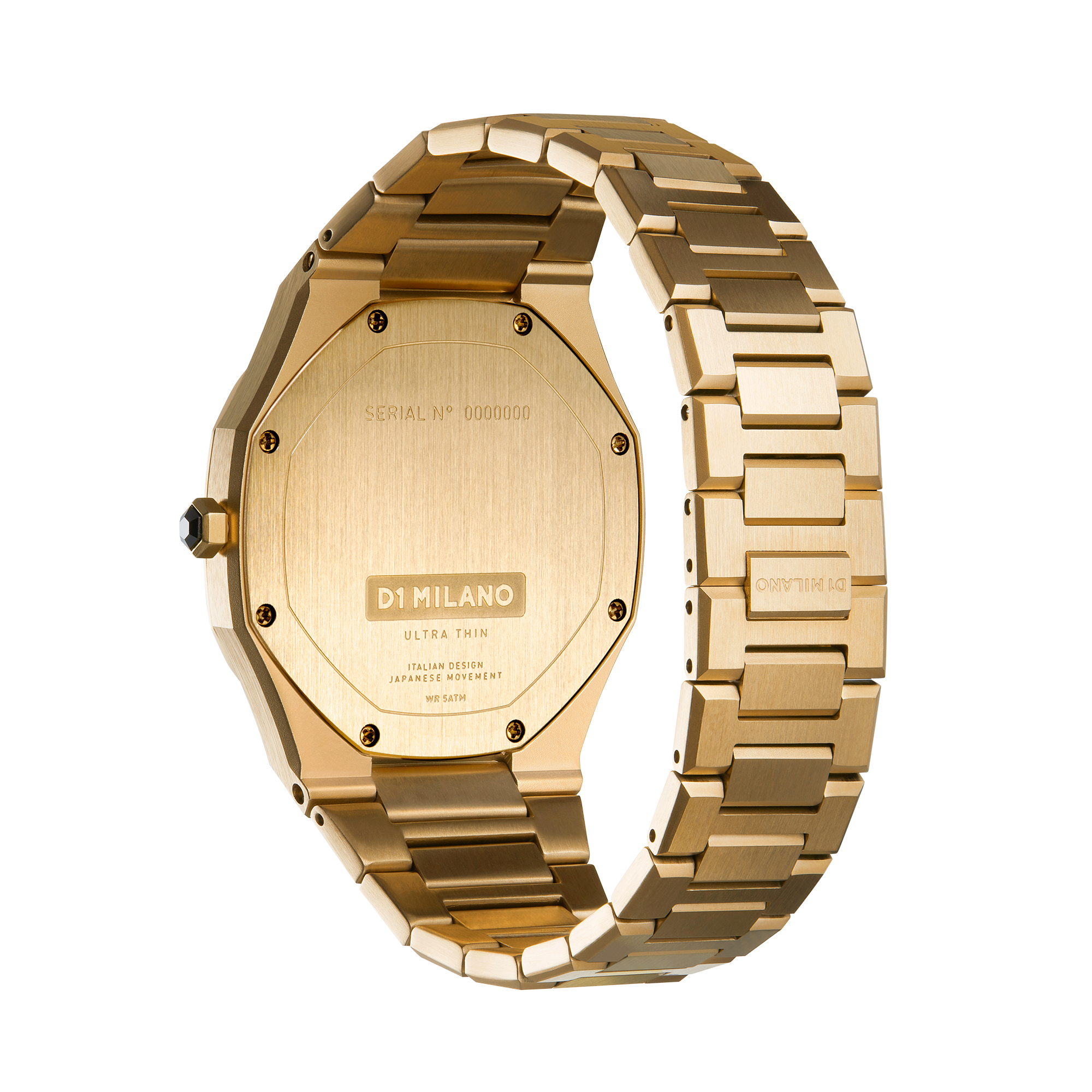 Ladies Ultra Thin Bracelet Gold Watch D1-UTBL03 D1 Milano
