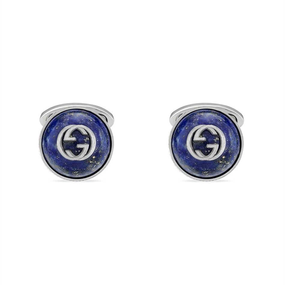 Interlocking Cufflinks - Blue Gucci Jewelry