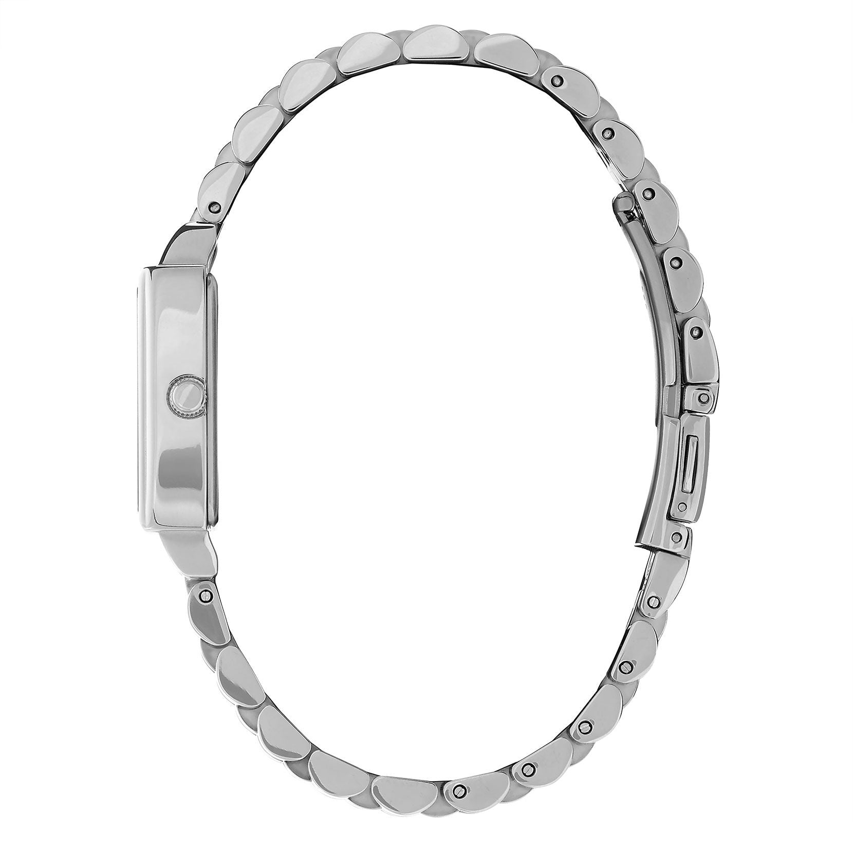 Townhouse Rectangle Silver Bracelet Watch 24000012 Olivia Burton