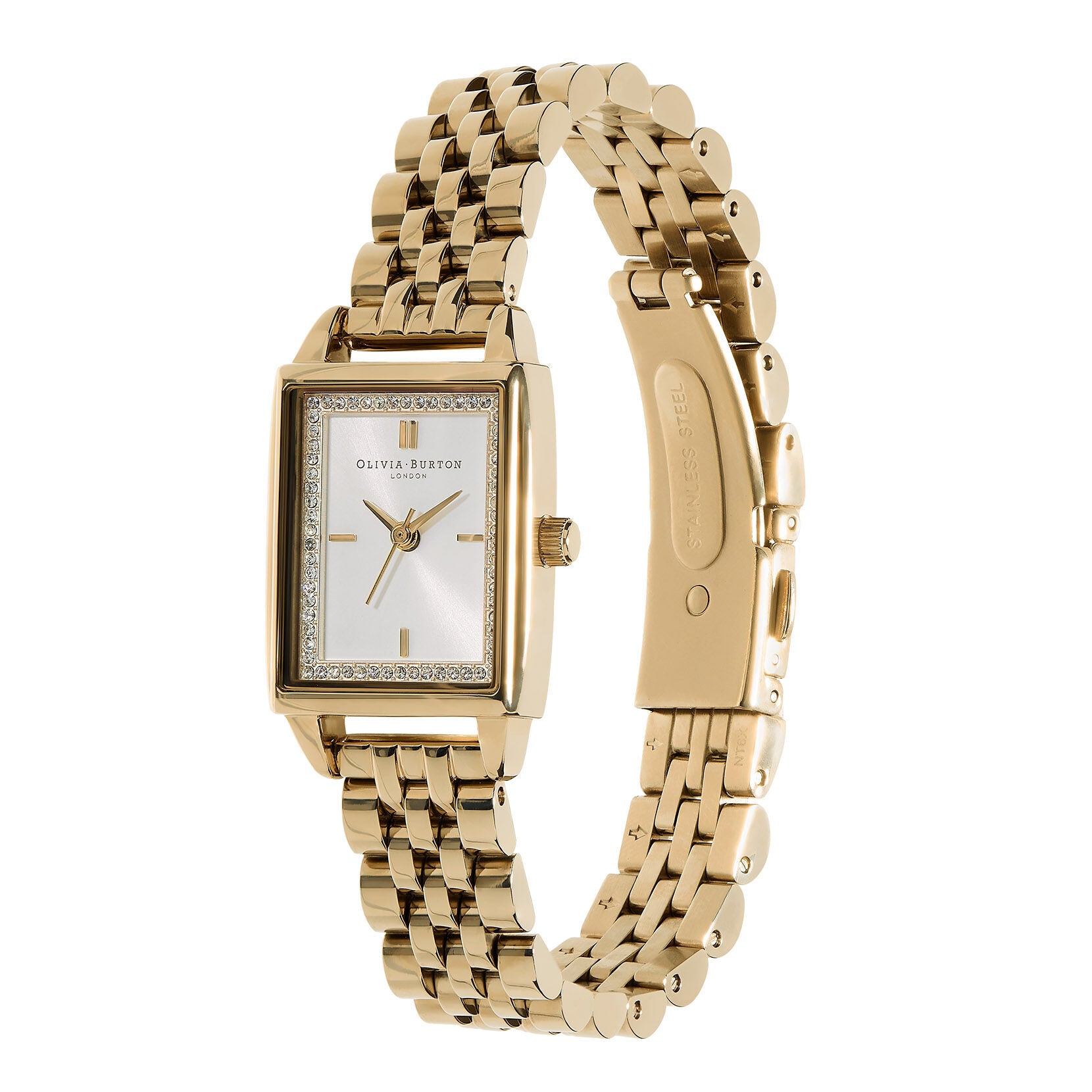Townhouse Rectangle Gold Bracelet Watch 24000013 Olivia Burton