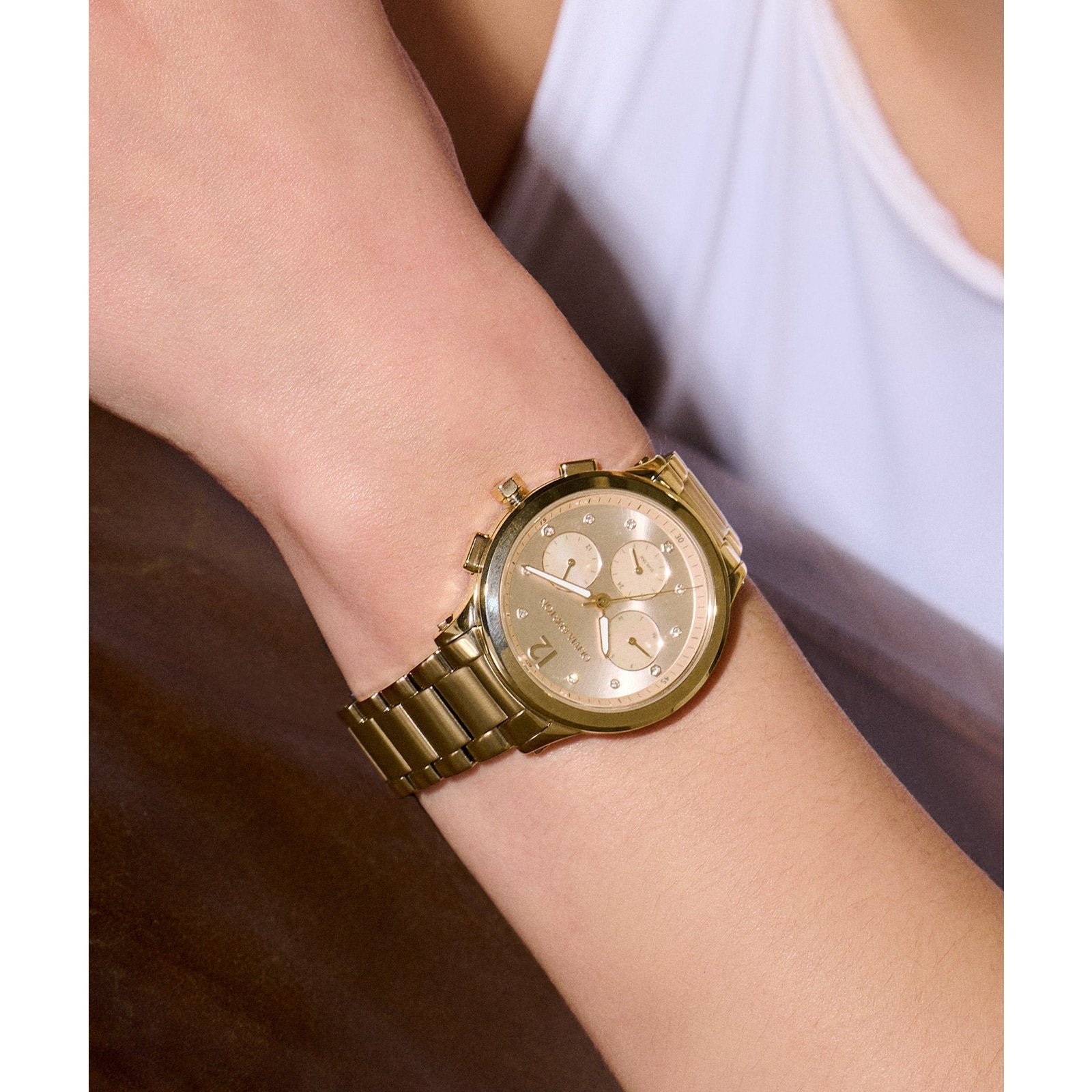 Multi-Function Champagne & Gold Bracelet Watch 24000054 Olivia Burton