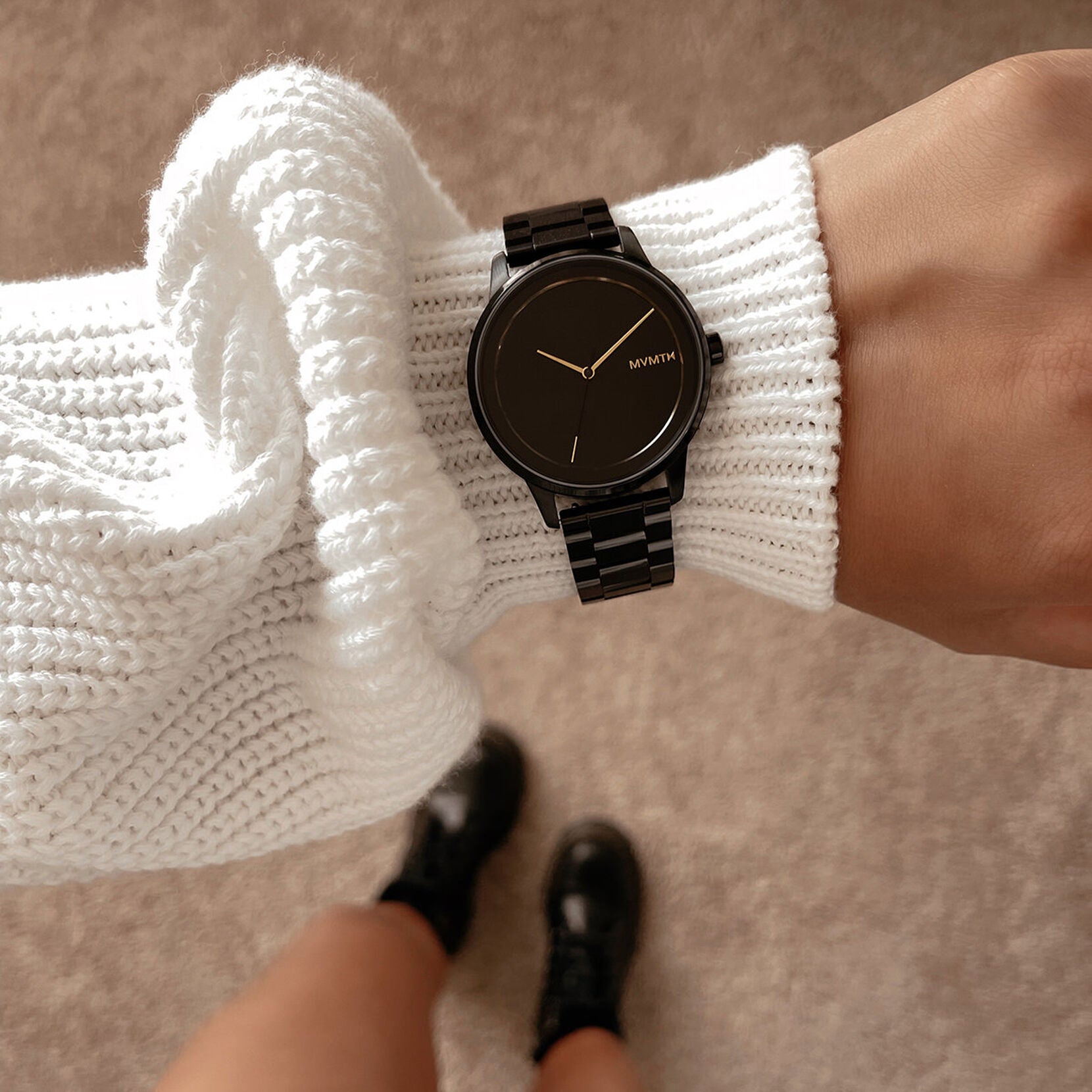 Ladies Blaze Black Profile Watch 28000187-D MVMT