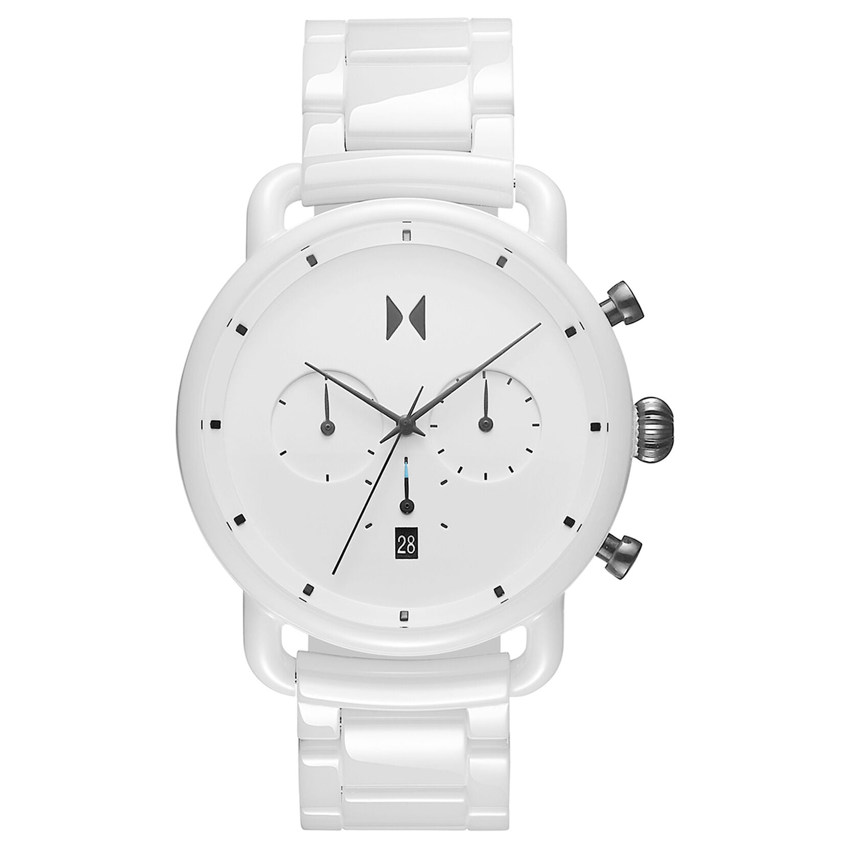 Men's Blacktop Gloss White Watch 28000234-D MVMT