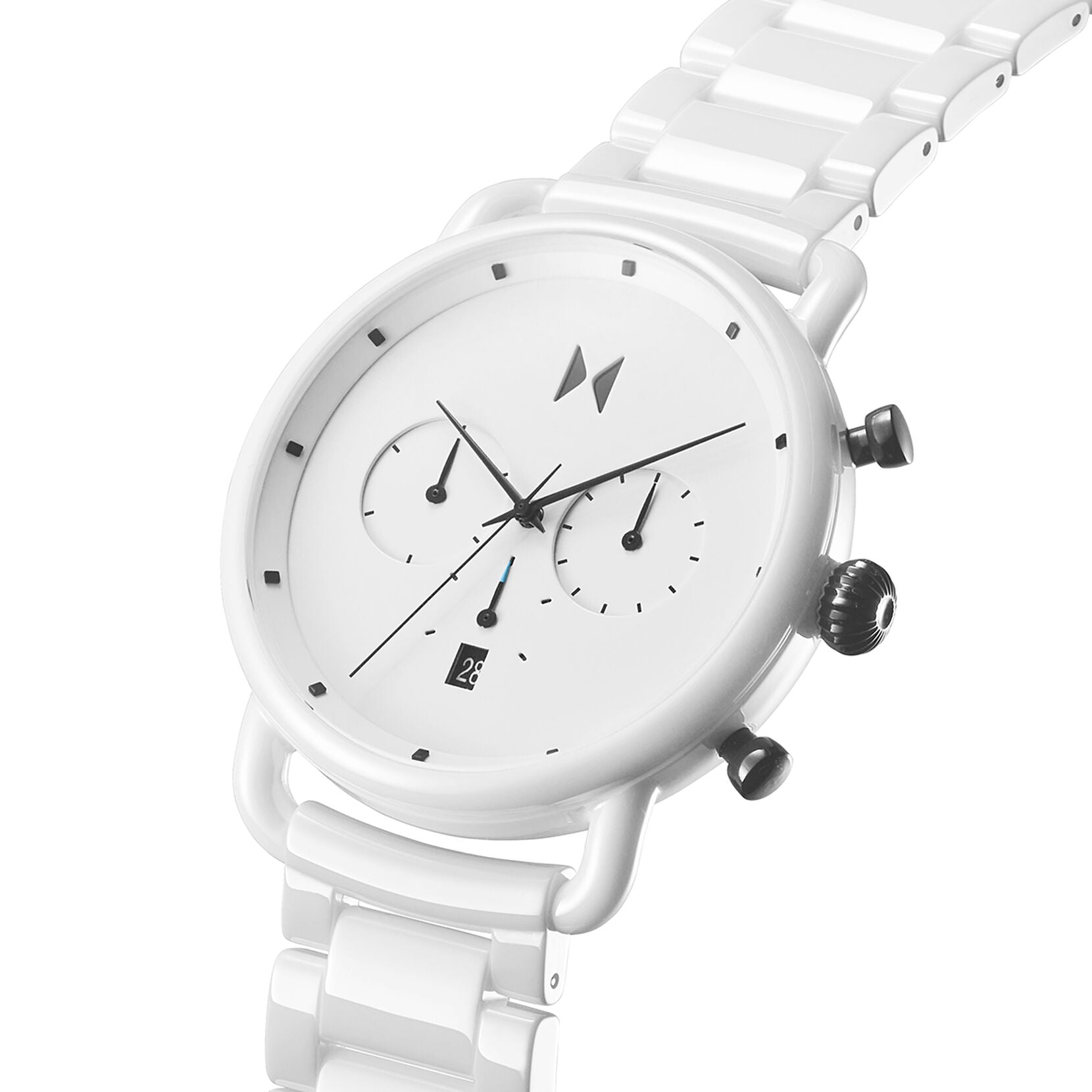 Men's Blacktop Gloss White Watch 28000234-D MVMT