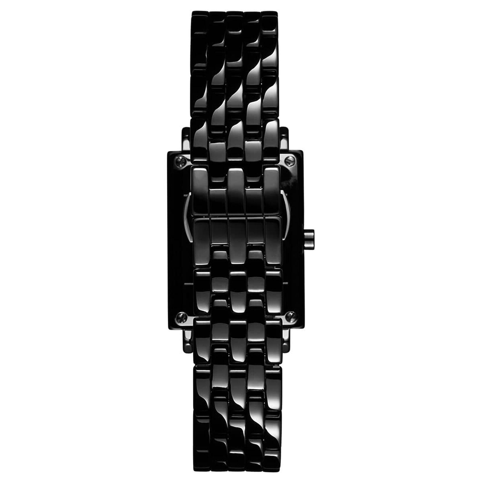 Ladies Gloss Black Signature Square Ceramic Watch 28000249-D MVMT